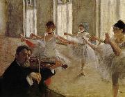 Edgar Degas Dancing school oil painting picture wholesale